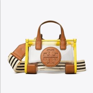 Pristine Condition Tory Burch Ella Clear Micro Tote